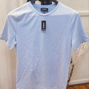 NWT Express Unisex Cotton Striped T-Shirt